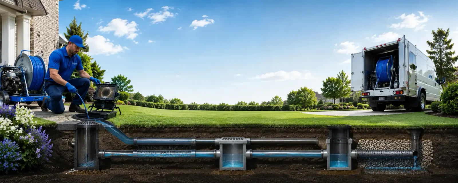 Outdoor drain cleaning information for Blue Hill, NE